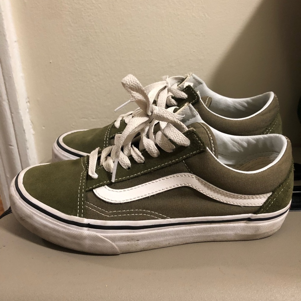 Green Suede Vans